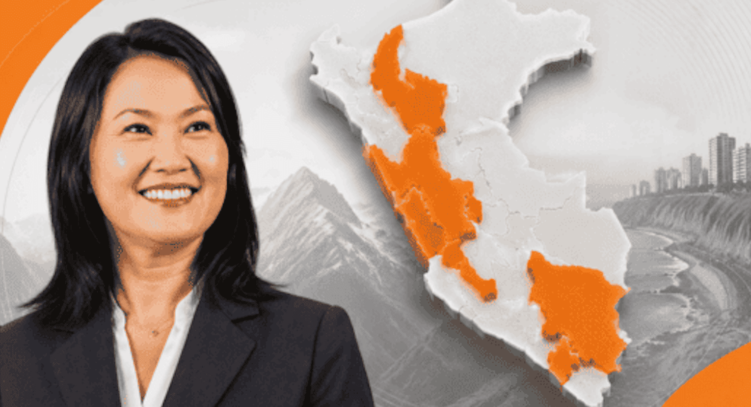 ¿En qué regiones ganó Keiko Fujimori? (Foto: Composición IA)